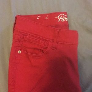 Red jeans